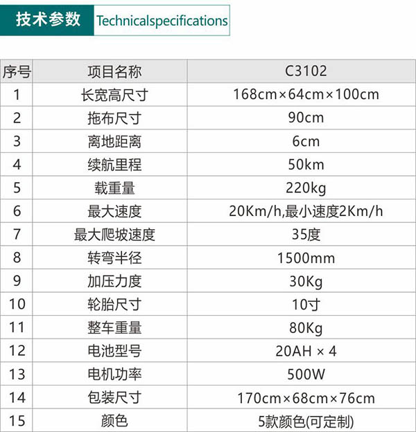 电动都兰尘推车C3102